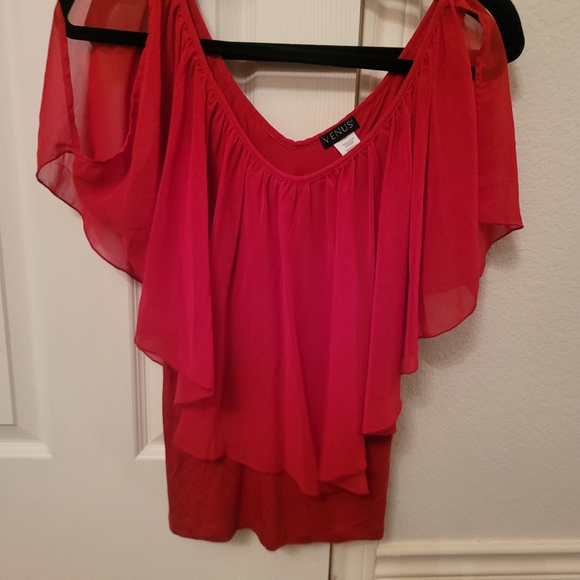 2/$40 Venus 3 size Medium Blouses Used Gently... Stretchy material,sheer top.. - Picture 12 of 14